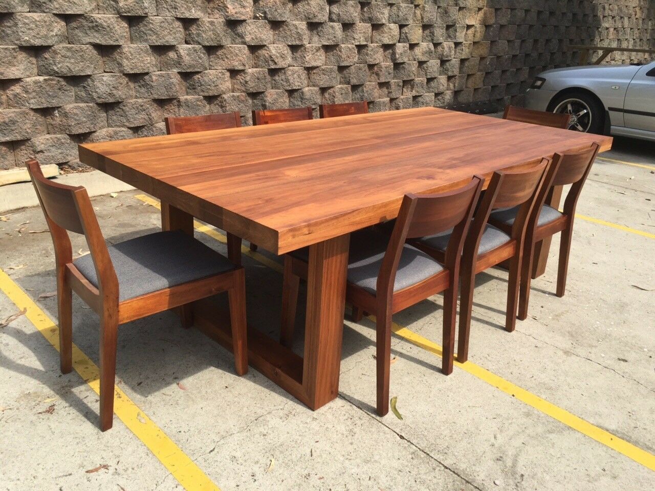 Tassie Blackwood 9 Pieces Dining Set - Aus made - AUSFURNITURE