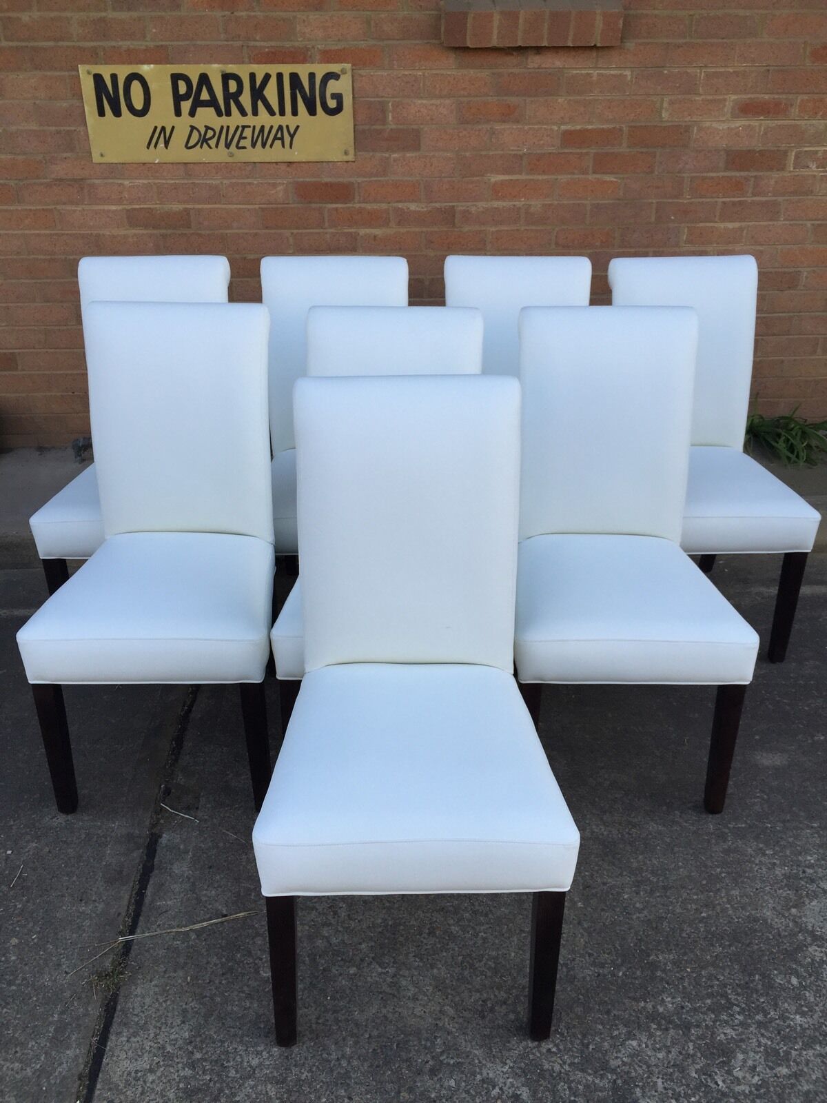 Genuine Leather Dining Chairs, White Real Leather Dining Chairs