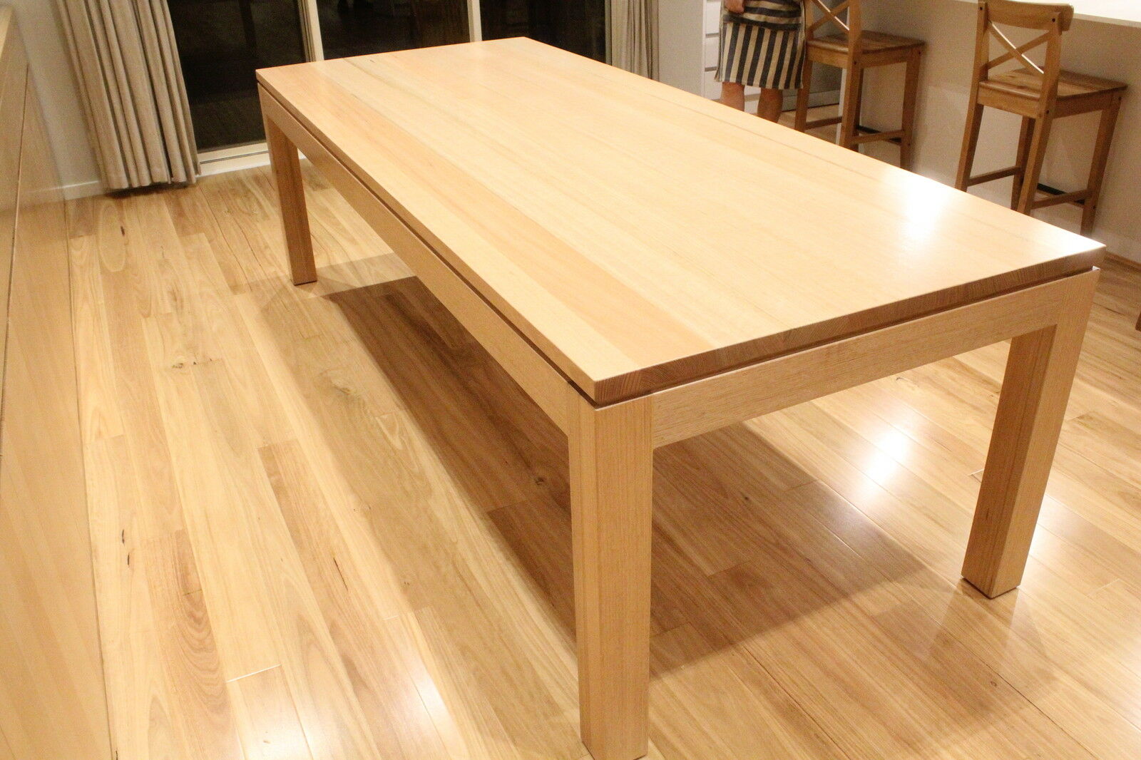 Solid Tasmanian Oak Dining Table, Dining Table Made From Hardwood Flooring