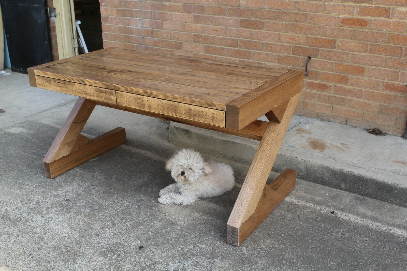 recycled timber desk