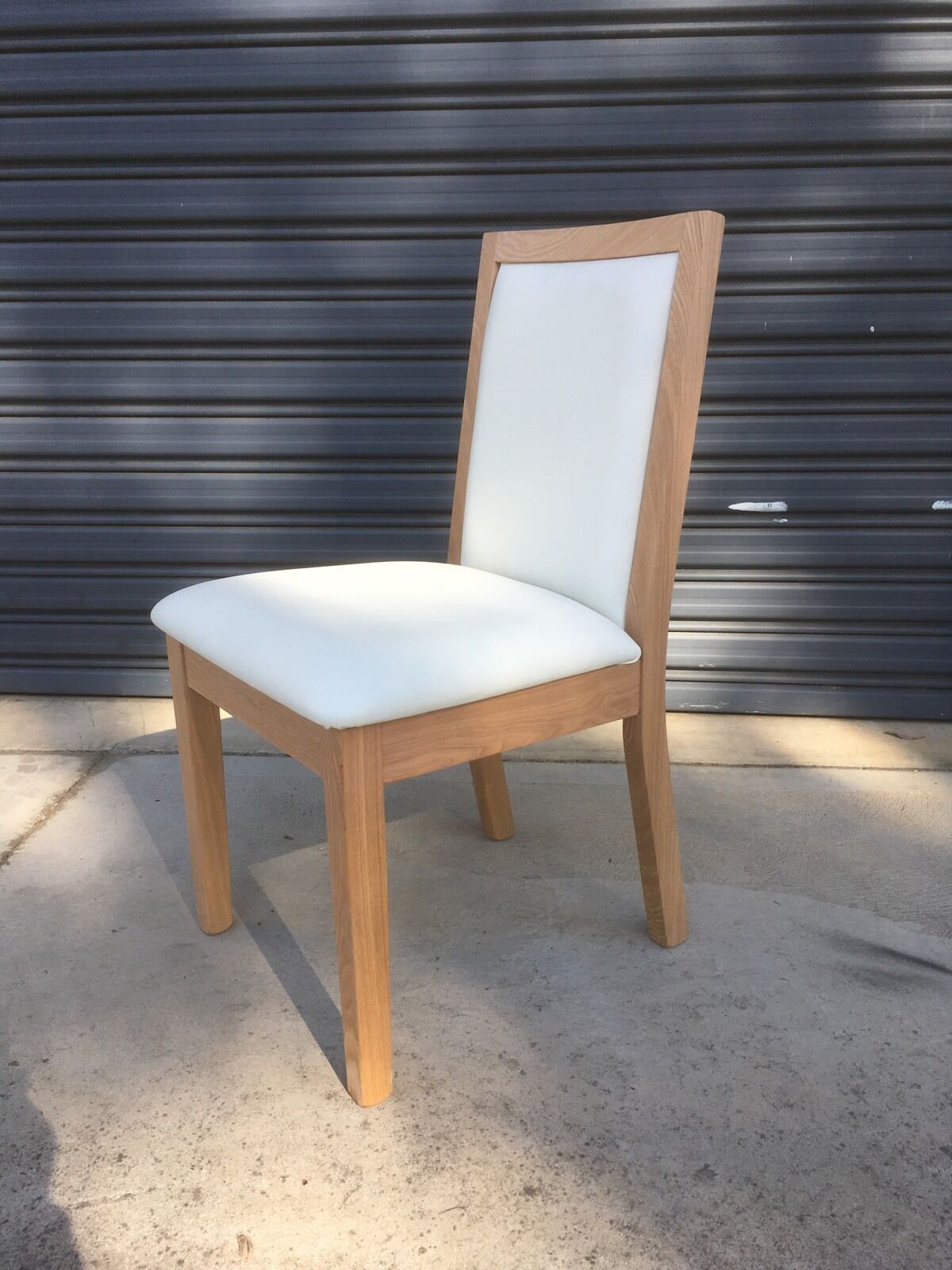 cream oak chairs