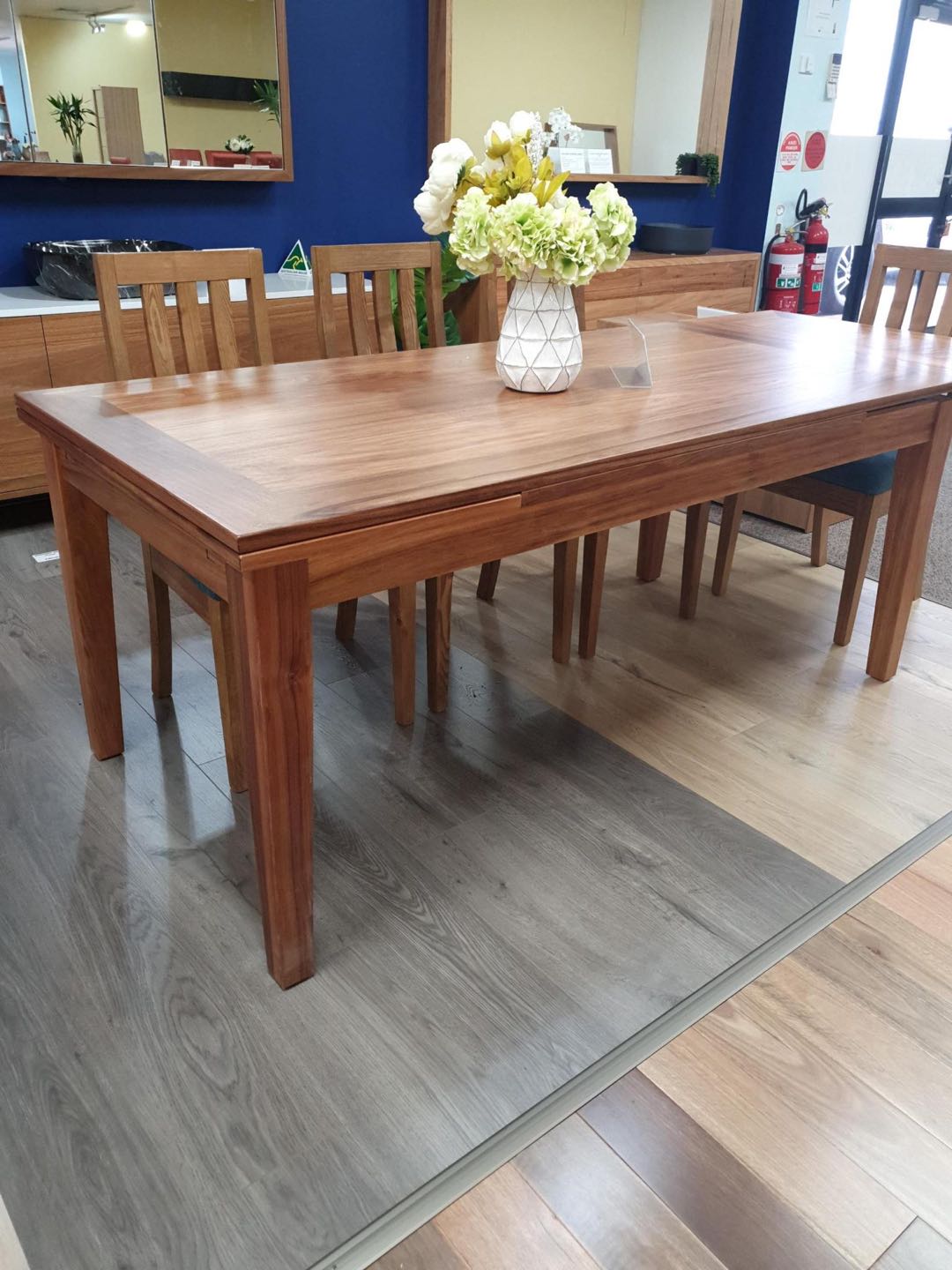 extendable timber dining table for family homes